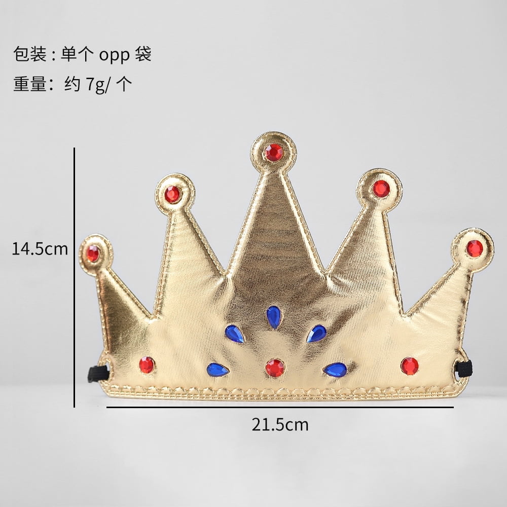 Regal Gold King Crown, Soft Royal Prince Costume Crown for Boys Girls  Birthday Gift Halloween Party Accessories - Walmart.com