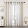 thumbnail image 1 of Regal Home 84" Long Light Filtering Grommet Window Curtain Panel Set of 2, Ivory, 1 of 6