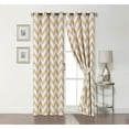 thumbnail image 1 of Regal Home Chevron Yellow & White Blackout Curtains, 54” x 84” (2 Panels), 1 of 1