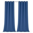 thumbnail image 1 of Regal Home Collections 100% Blackout Thermal Hotel Grommet Top Curtain Panel Pair - Navy, 95 in. Long, 1 of 6