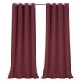 thumbnail image 1 of Regal Home Collections 100% Blackout Thermal Hotel Grommet Top Curtain Panel Pair - Red, 63 in. Long, 1 of 6