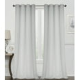 thumbnail image 1 of Regal Home Collections 2 Pack 100% Blackout Thermal Energy Saving Grommet Top Curtain Panels - Silver, 84 in. Long, 1 of 5