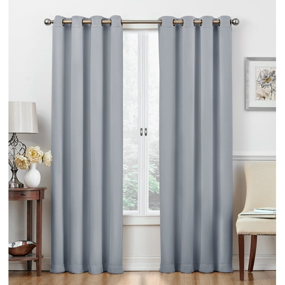Regal Home Collections Cambridge Collection 100% Blackout Hotel Grommet Top Window Curtain Panels