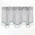 thumbnail image 1 of Regal Home Collections Gina Metallic Jacquard Rod Pocket 1 Valance, Silver, 1 of 3