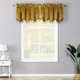 thumbnail image 1 of Regal Home Egyptian Velvet Rod Pocket Window Curtain Valance, 52x18 Inch, Gold, 1 of 6