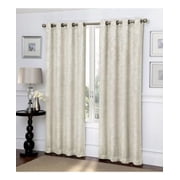 Regal Home Ironwork Scroll Blackout Grommet Curtain, 84 x 50