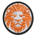 thumbnail image 1 of Regal Lion Head Applique Multi-Color Embroidered Iron-On Patch - 3.5 Inch Large, 1 of 5