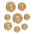 thumbnail image 1 of Regal Lion Head Wood Buttons for Crochet Knitting Sewing DIY Craft - 1.00 Inch Medium (7pcs), 1 of 7