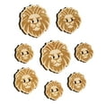 thumbnail image 1 of Regal Lion Head Wood Buttons for Crochet Knitting Sewing DIY Craft - 1.25 Inch Large (5pcs), 1 of 7