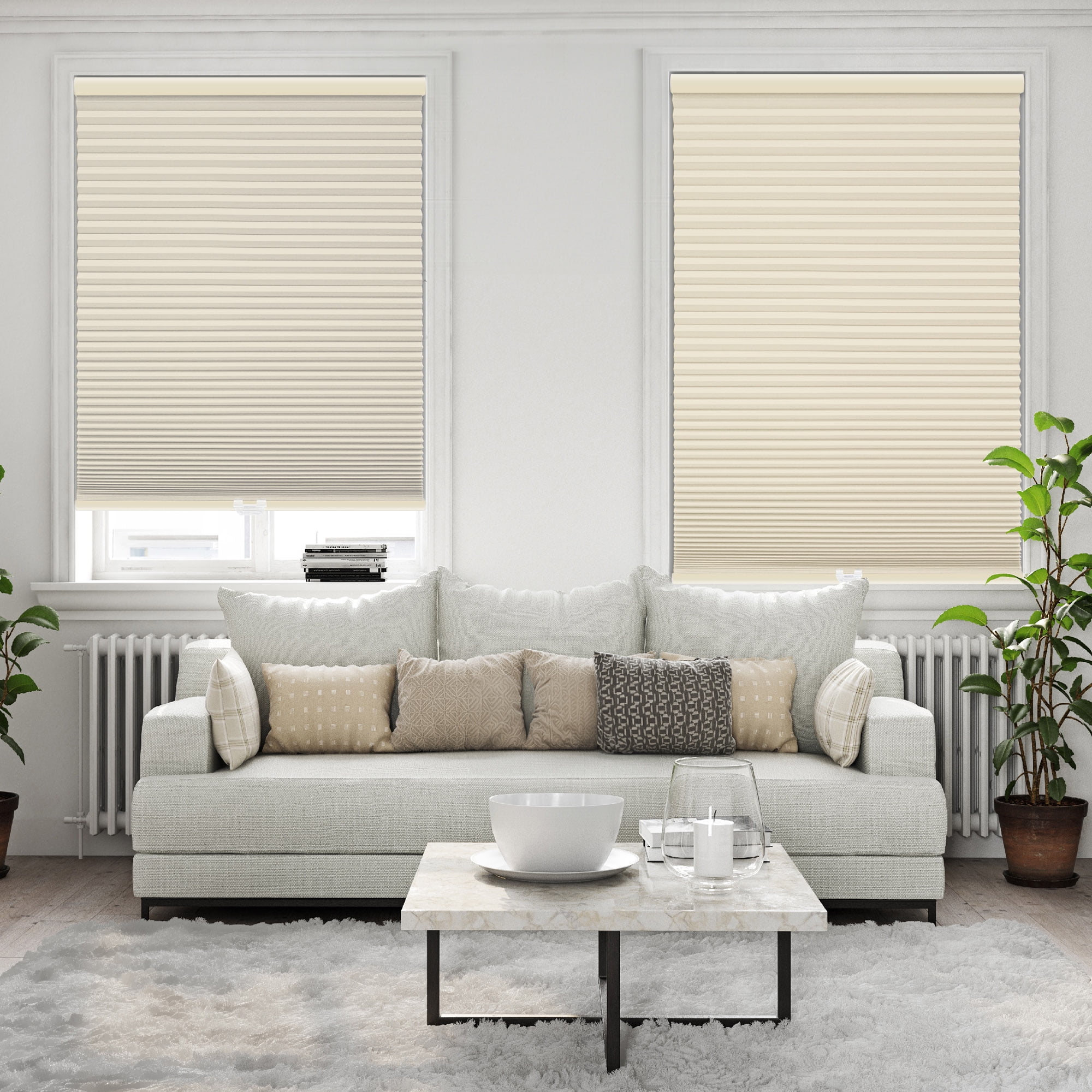 Regal Living Alabaster Blackout Cordless Cellular Shade 37" W x 64" L