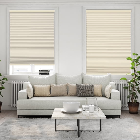 Regal Living Alabaster Blackout Cordless Cellular Shade 65" W x 64" L