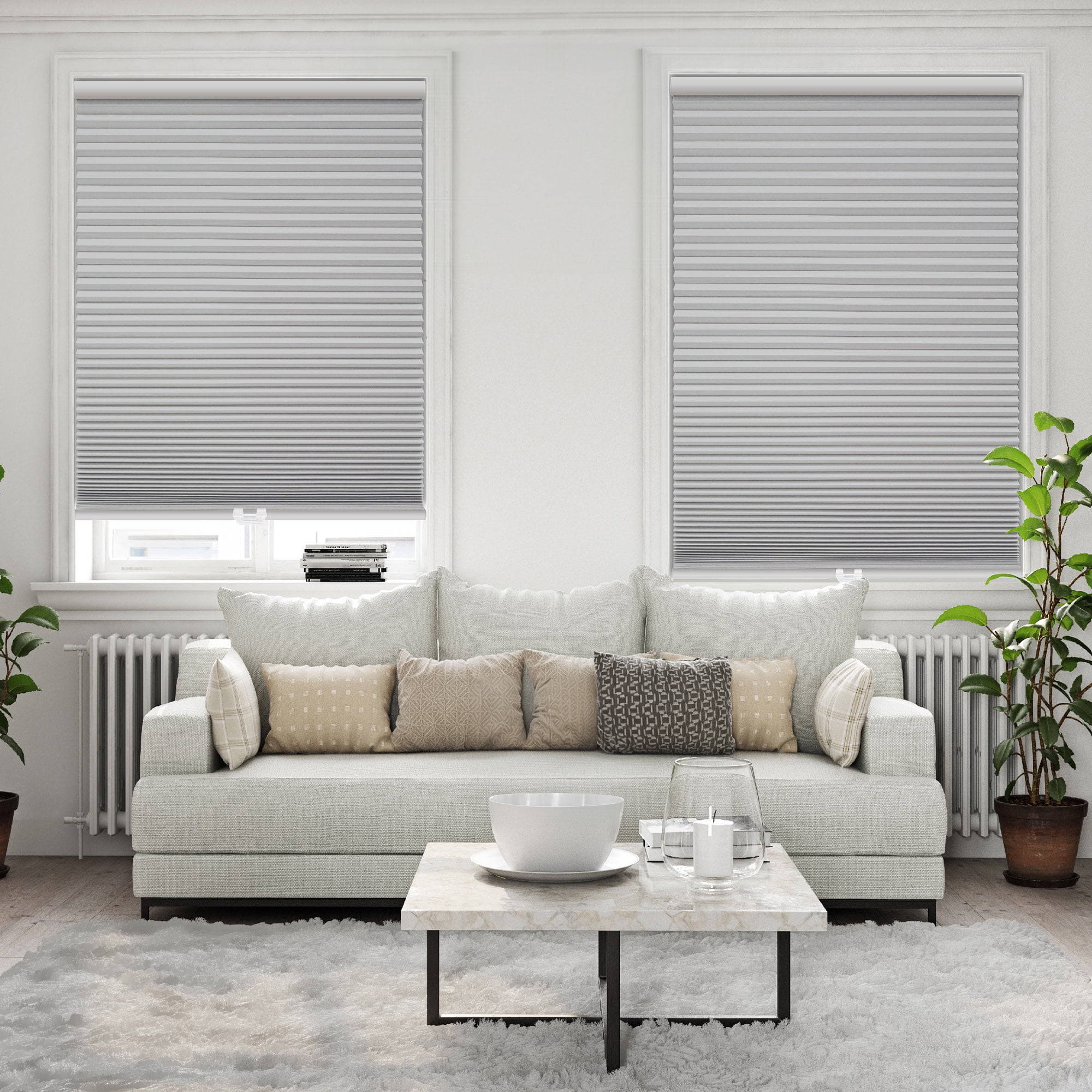 Regal Living Gray Cloud Blackout Cordless Cellular Shade 56.5" W x 72" L