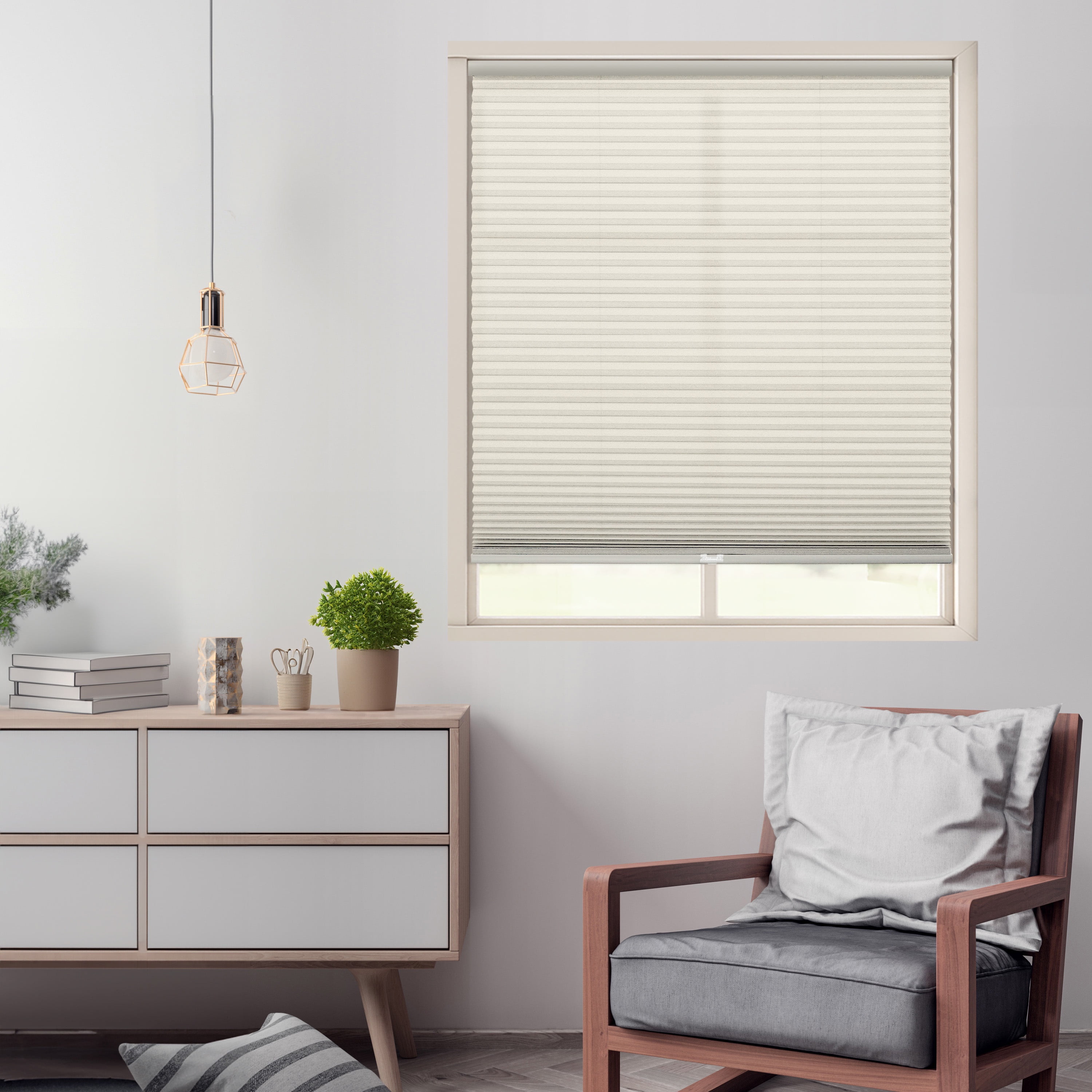 Regal Living Cordless Light Filtering Cellular Shade, Cream - 52.5" W x 72" L