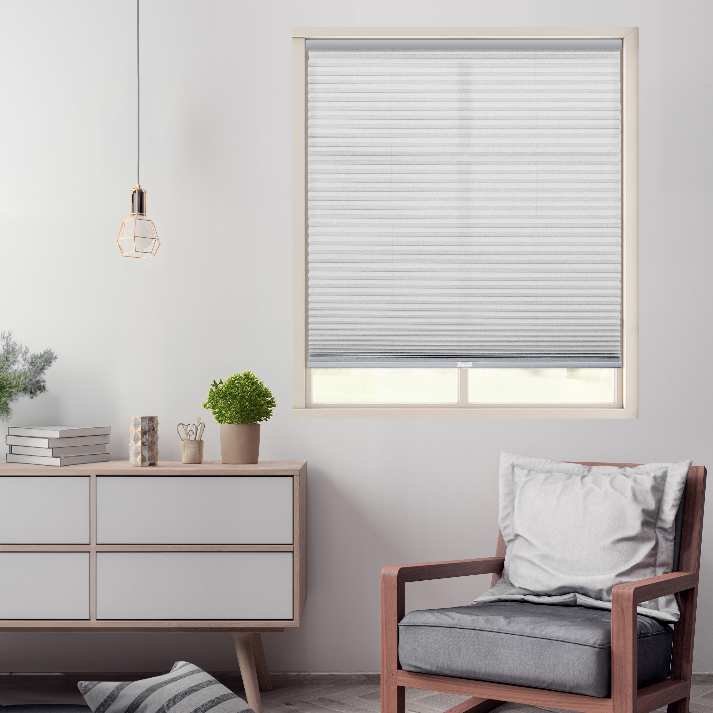 Regal Living Cordless Light Filtering Cellular Shade, Gray Cloud - 28.5" W x 72" L