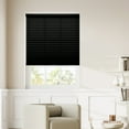 thumbnail image 1 of Regal Living Cordless Light Filtering Polyester Pleated Shades, Black - 36 in. W x 64 in. L, 1 of 7