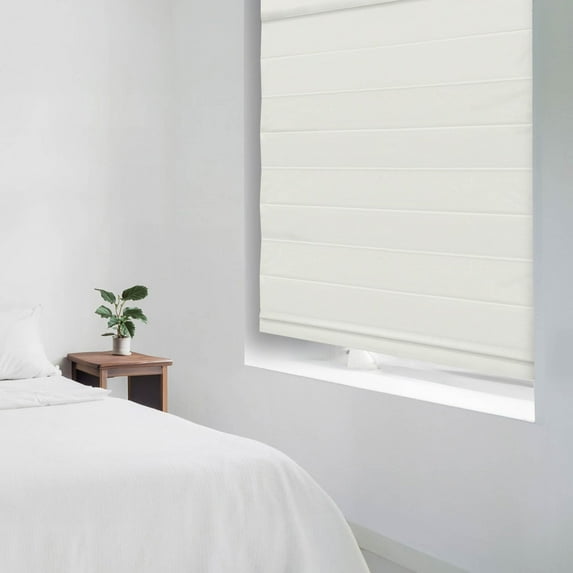 Regal Living Insulating Cordless Blackout Roman Shade, Ivory, 53W x 72L