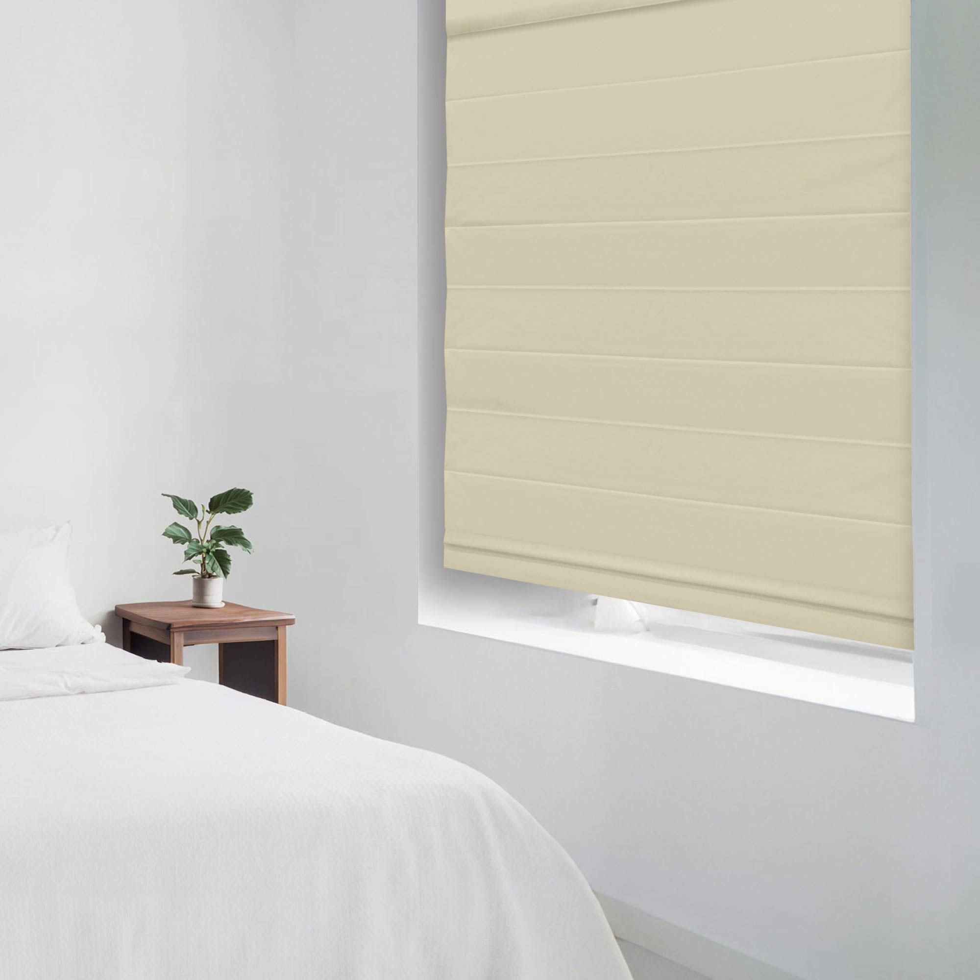 Regal Living Insulating Cordless Blackout Roman Shade, Khaki, 43W x 72L
