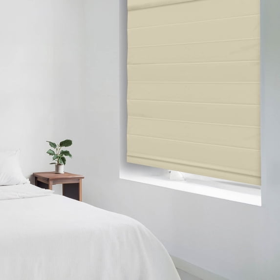 Regal Living Insulating Cordless Blackout Roman Shade, Khaki, 50W x 72L