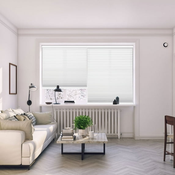 Regal Living Light Filtering Cordless Cellular Shade, White - 49" W x 72" L