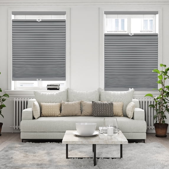 Regal Living Top Down Bottom Up Blackout Cordless Cellular Shade, Anchor Gray - 26" W x 72" L