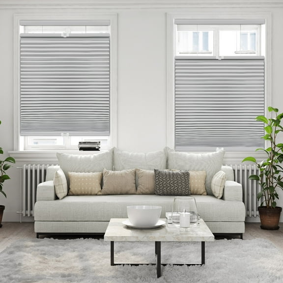 Regal Living Top Down Bottom Up Blackout Cordless Cellular Shade, Gray Cloud - 63.5" W x 84" L