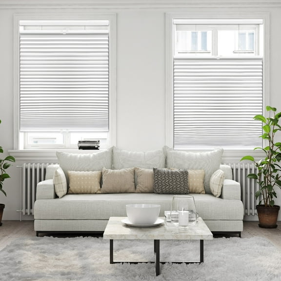 Regal Living Top Down Bottom Up Blackout Cordless Cellular Shade, White - 55.5" W x 48" L