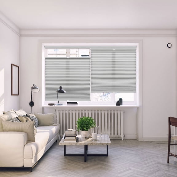 Regal Living Top Down Bottom Up Light Filtering Cordless Cellular Shade, Gray Cloud - 22" W x 84" L