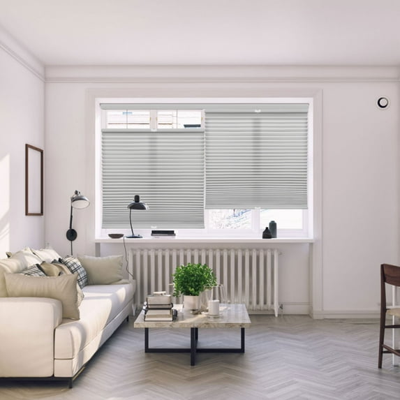 Regal Living Top Down Bottom Up Light Filtering Cordless Cellular Shade, Gray Cloud - 62.5" W x 84" L