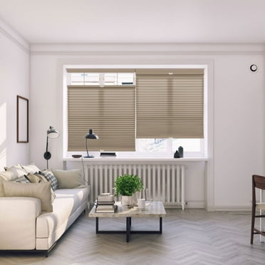 Regal Living Top Down Bottom Up Light Filtering Cordless Cellular Shade, Latte - 18" W x 72" L