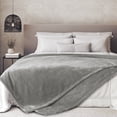 thumbnail image 1 of Regal Living Ultra Soft Plush Fleece Blanket, Double-Sided Cozy Warm King, Soft Silver, 108" x 90", 1 of 9