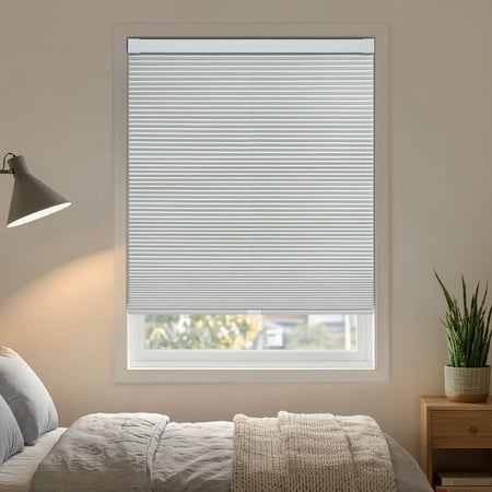 Regal Living White EZ Grip No Drill Blackout Cellular Shade - 19" W x 36" L