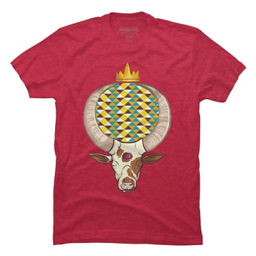 Regal Mens Red Heather Graphic Tee - Design By Humans  S
