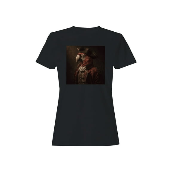 Regal Parrot in Pirate Attire Women's T-shirt