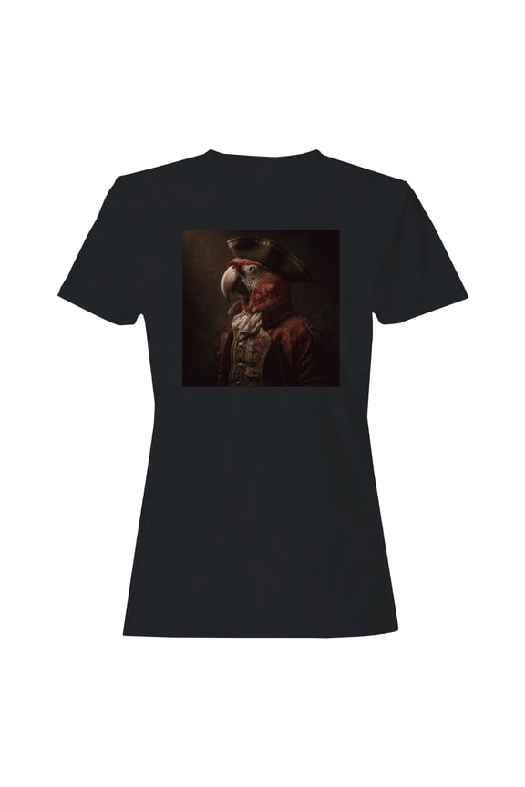 Regal Parrot in Pirate Attire Women's T-shirt