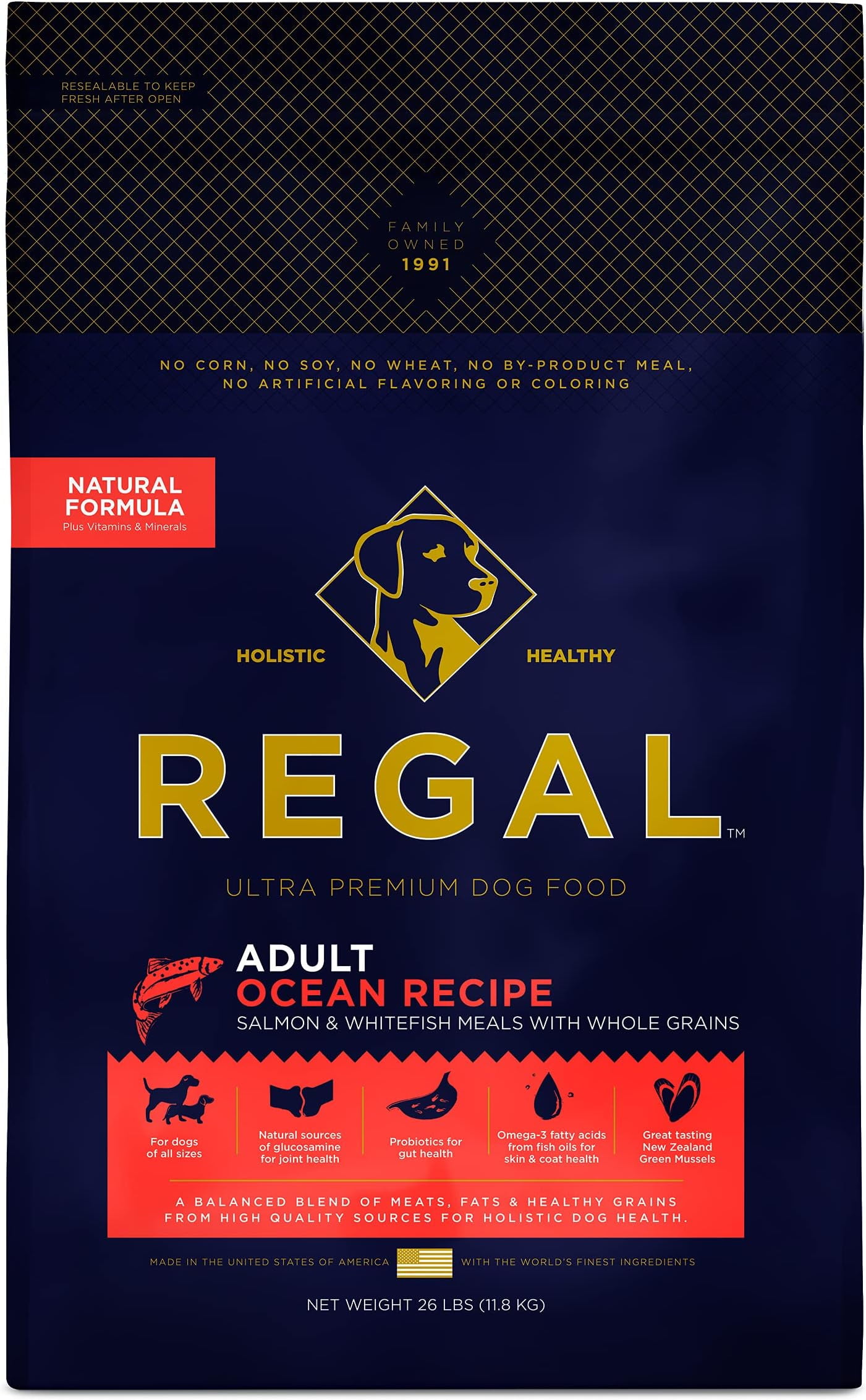 Regal Pet FoodsOcean Recipe (Salmon) All Natural Slow Cooked Regal Pet FoodsOcean Recipe (Salmon) All Natural Slow Cooked