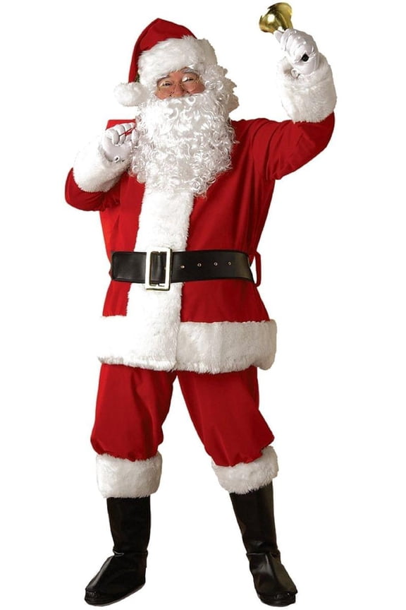 Rubie's Santa Claus Suit Regal Deluxe Men's Fancy-Dress Costume for Adult, Standard