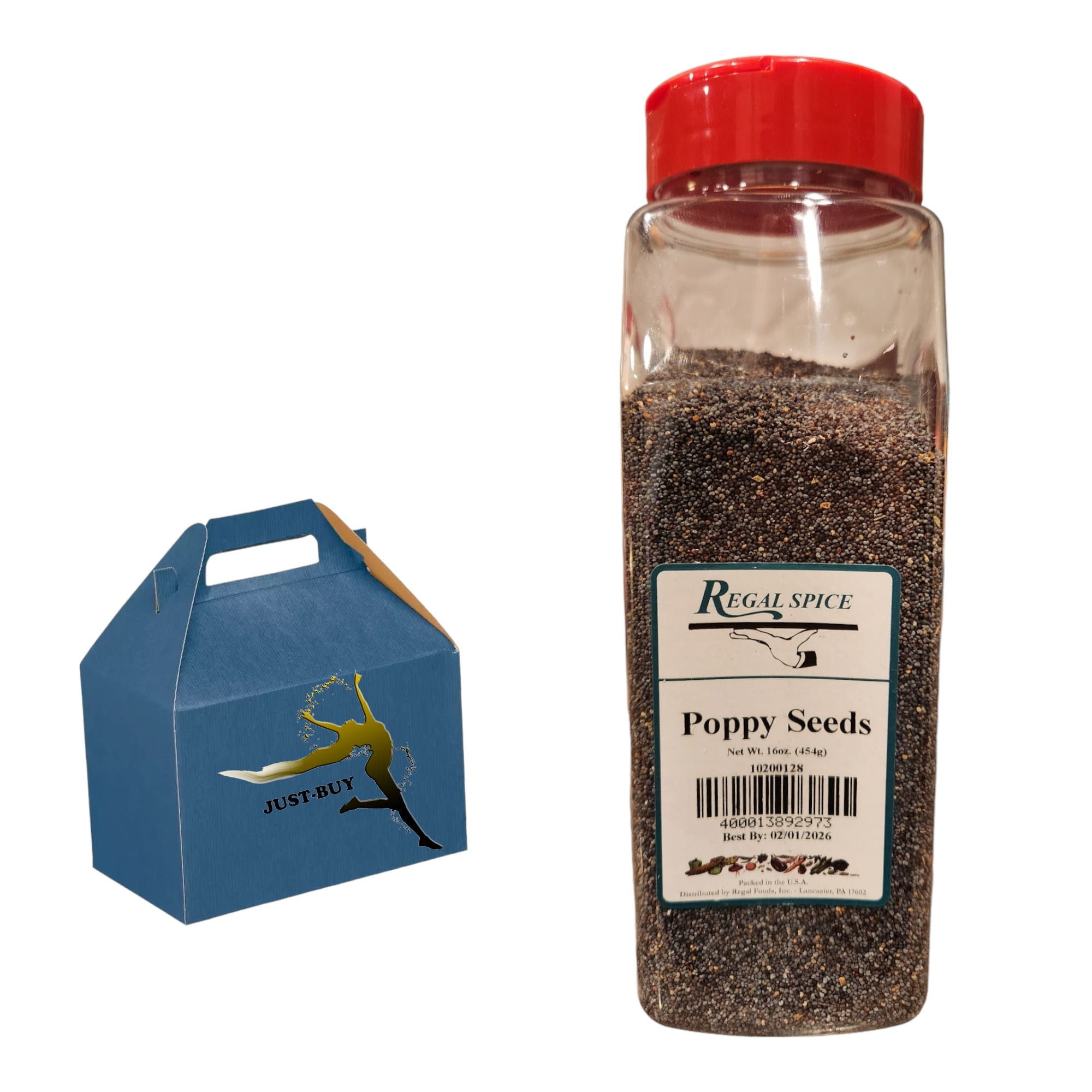 Regal Poppy Seeds Seasoning for Cooking, Baking, Dressing, Flavor 1 lb. (16 oz.)