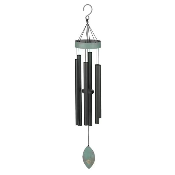 Regal Art & Gift Patina Breeze Chime 40" - Black Aluminum 40.5" Wind Outdoor