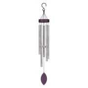 Regal REGL12618 32 inch Floral Wind Chime - Silver