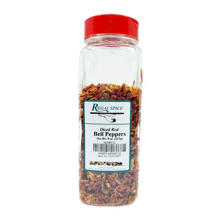Regal Red Bell Pepper Dehydrated Dried Diced 8 oz.