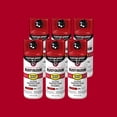 thumbnail image 1 of 6 Pack, Regal Red, Rust-Oleum Stops Rust Custom Spray 5 in 1 Gloss Spray Paint-376895, 12 oz, 1 of 12