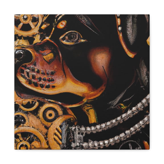 Regal Rottweiler Portrait - Canvas