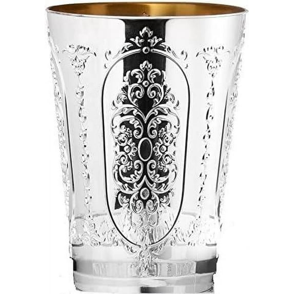 VeZee Disposable Plastic Regal Round Wine Kiddush Cups 5 Oz Pack of 50