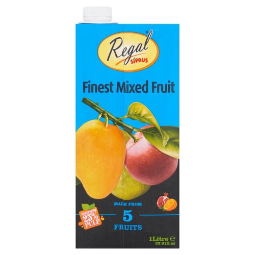 Regal Siprus Mixed Fruit 1L, British Import (Pack of 2)