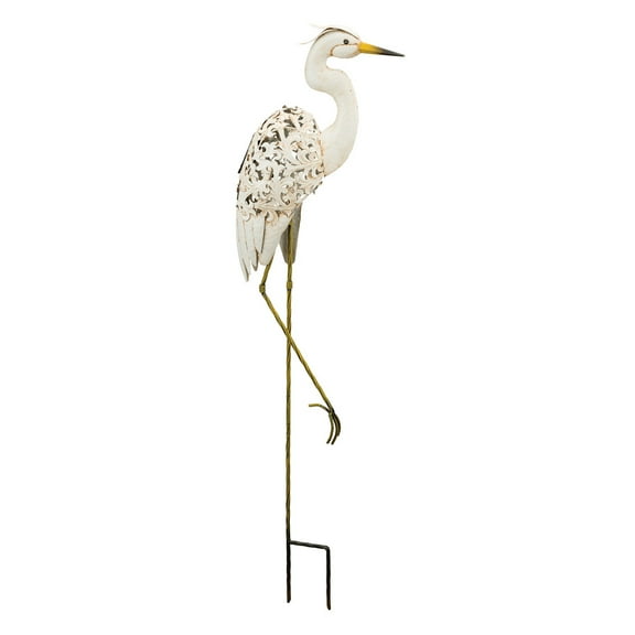 Regal Solar Bird Stake - Egret