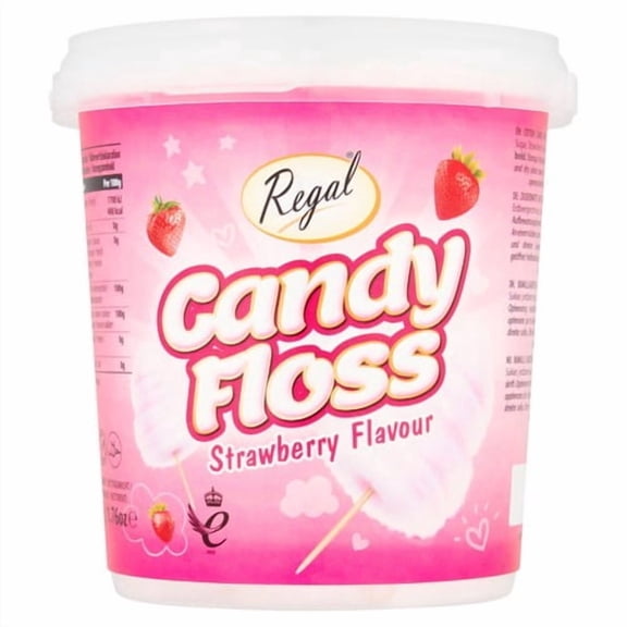 Regal Strawberry Candy Floss 50g, British Import (Pack of 3)