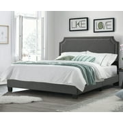 BELLE ISLE FURNITURE Regal Upholstered Bed with Nail Trim Headboard, King