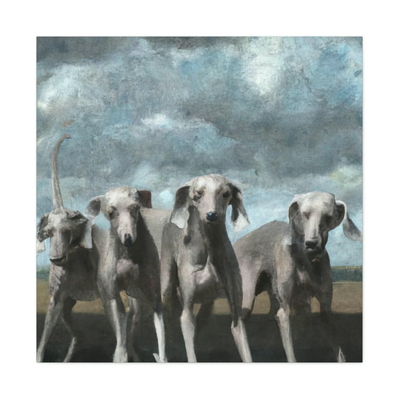 Regal Weimaraner Portrait - Canvas