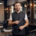 thumbnail image 1 of Regale Barber Supply Men's Sleeveless 2XL Smock Vest | Professional Hair-Repellent Workwear (2XL), 1 of 7