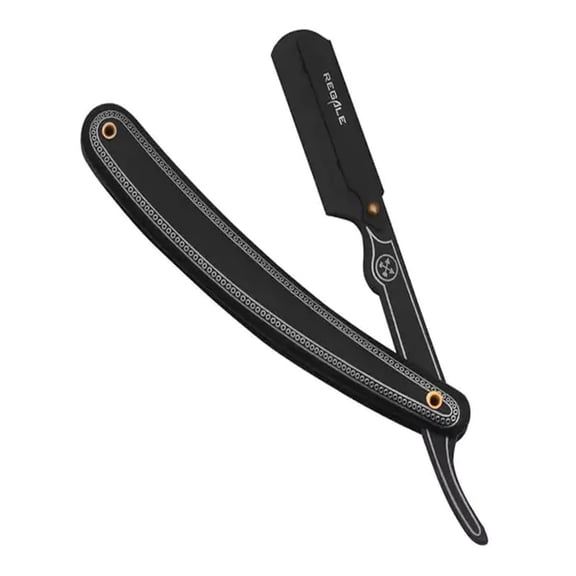 Regale Barber Supply Pro Barber Straight Edge Machine Engraving Razor